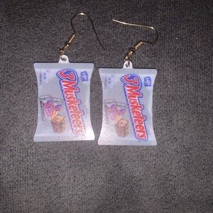 3 Musketeers Chocolate Bars Snacks Products Earrings -32